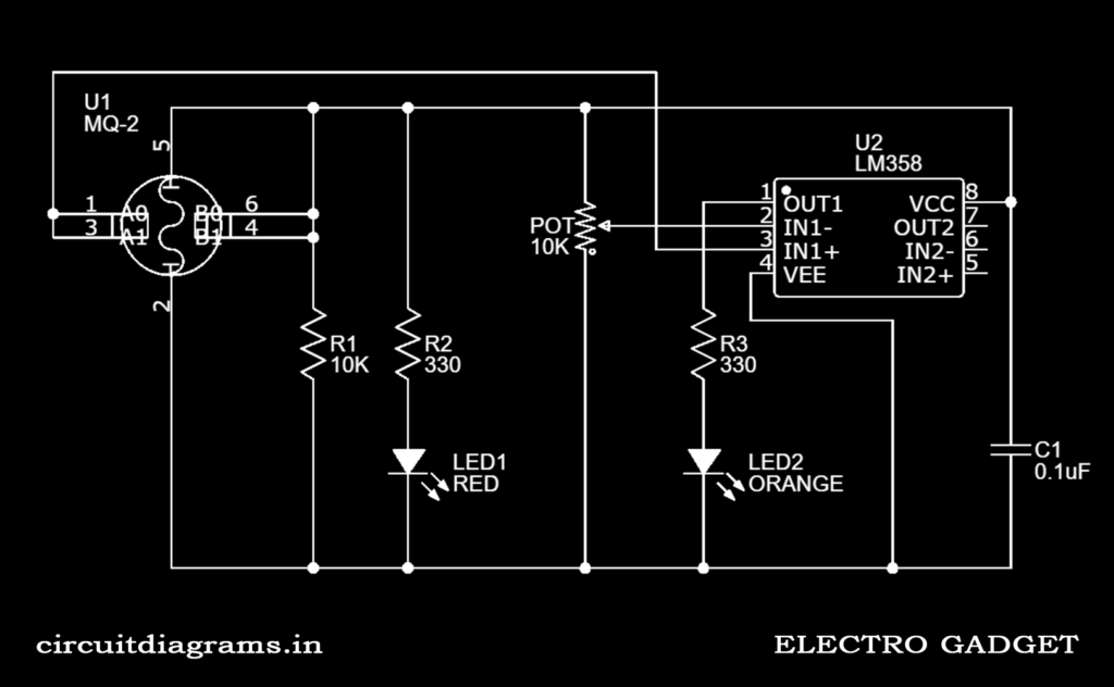 Smoke Detector Alarm Using Lm358 Electro Gadget 7770