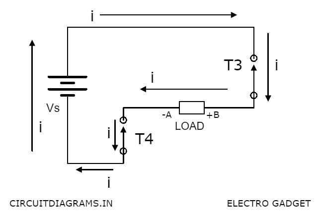 single phase inverter equivalent circuit case 2