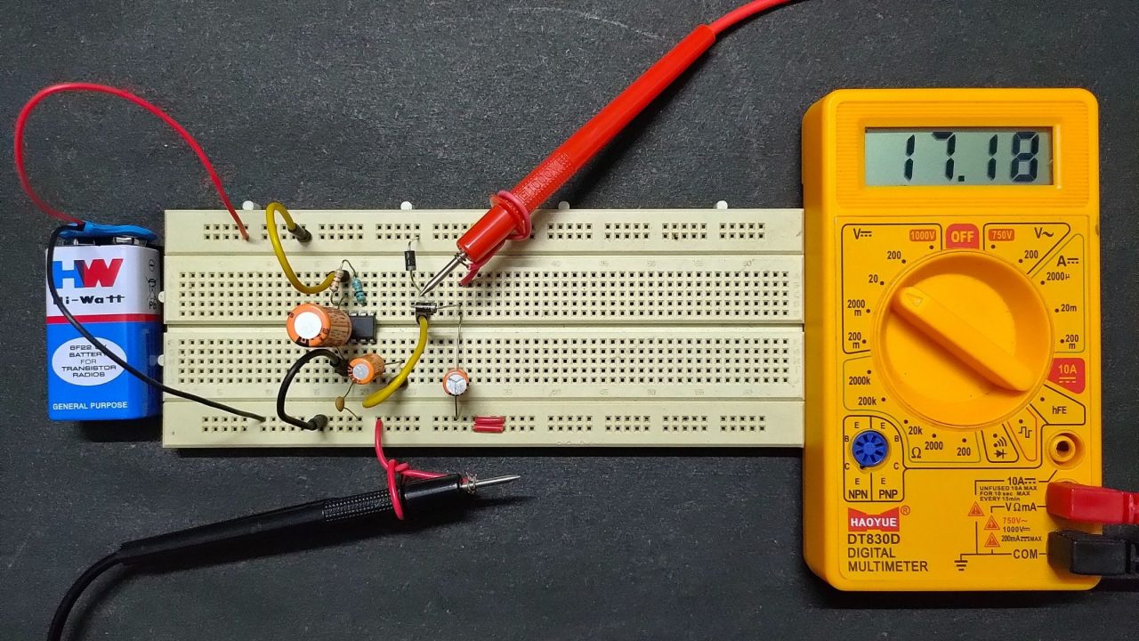 Voltage Doubler Circuit Using 555 Timer IC