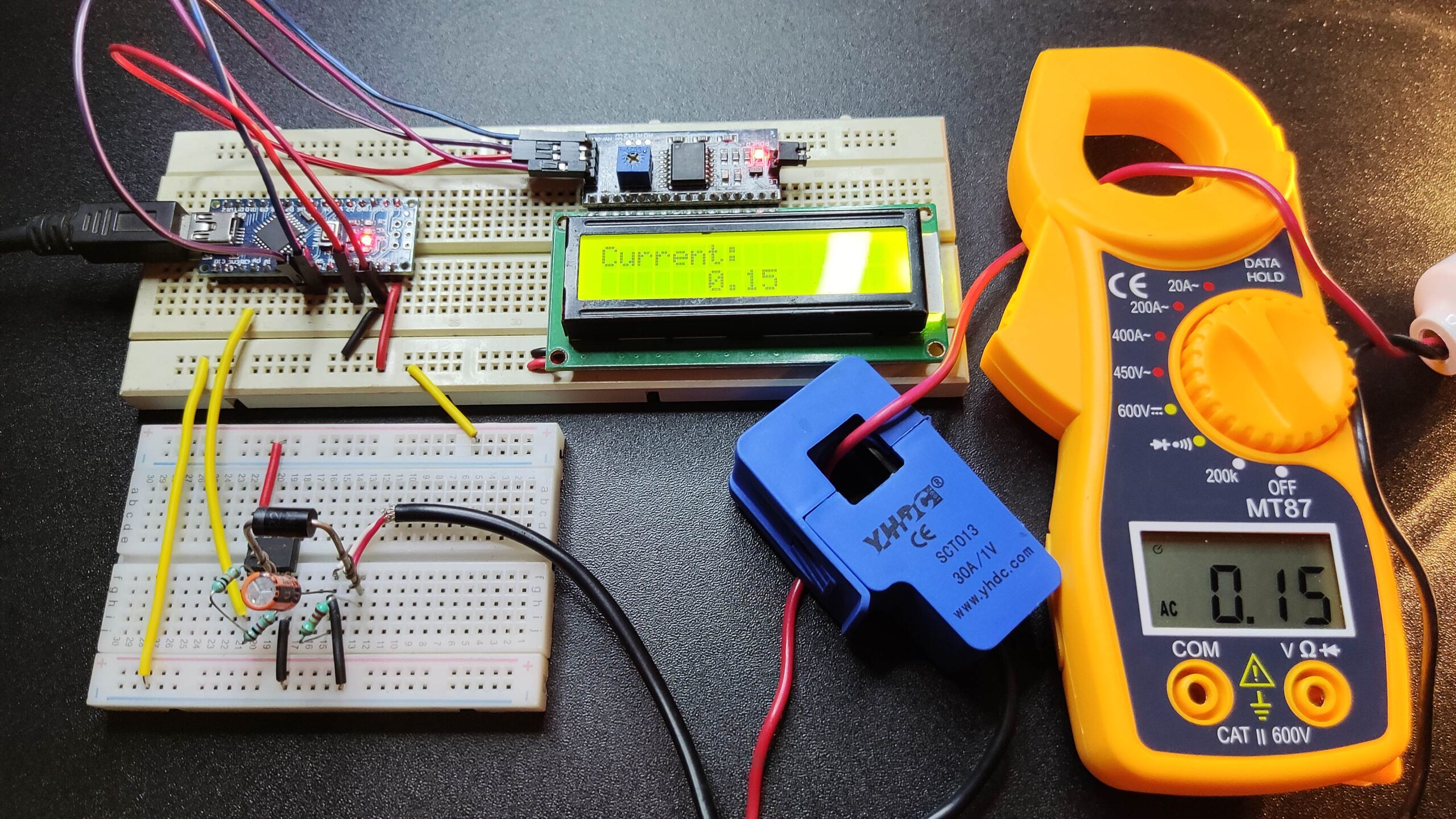 AC Current Measurement System Using Arduino And CT Sensor