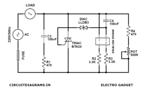AC Dimmer Circuit Using TRIAC