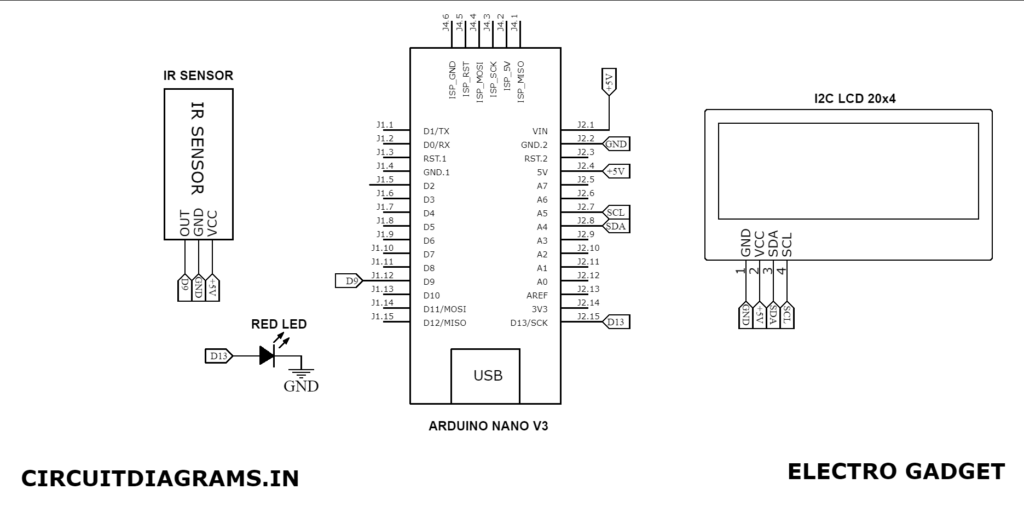 Digital RPM Meter Circuit