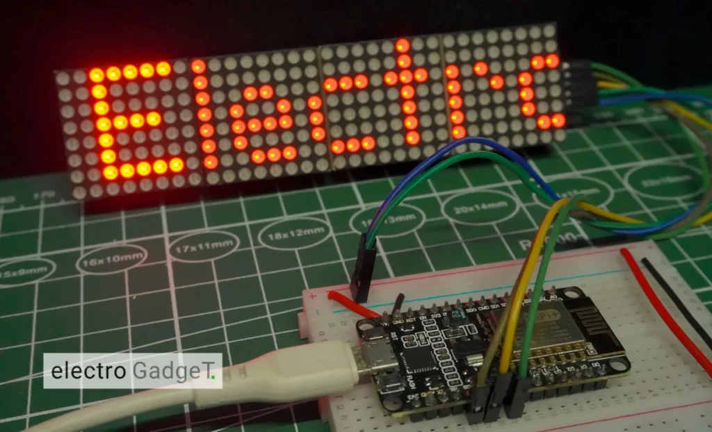 Wireless Notice Board Using ESP8266 & Matrix Display Wireless Notice Board Project Overview