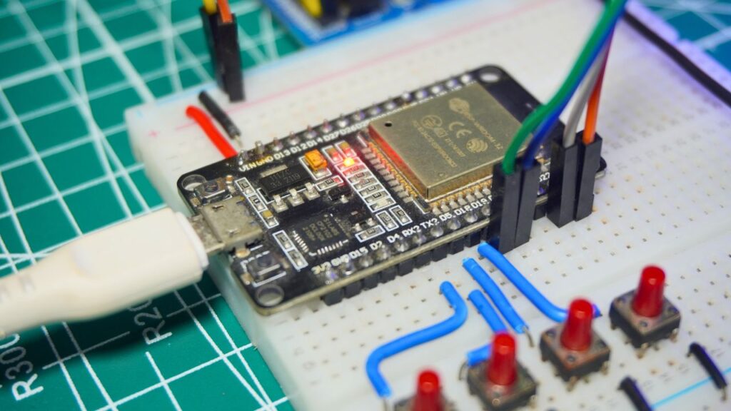 Bluetooth Home Automation System Showing ESP32