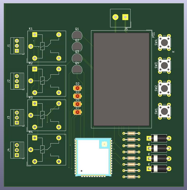 ESP32_bluetooth_Home_Automation_System_3D_View