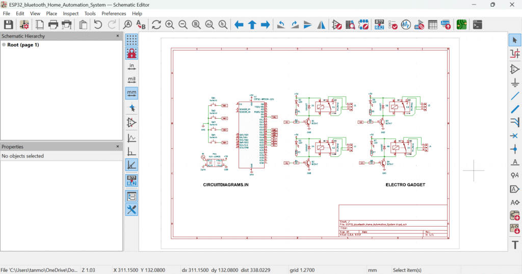 Kicad Circuit Schematic Design