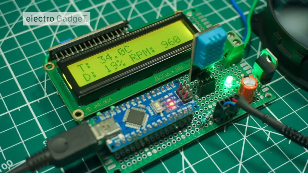How to Make Temperature Controlled PWM Fan Controller Using Arduino & DHT11 Sensor Temperature range below 35 degree