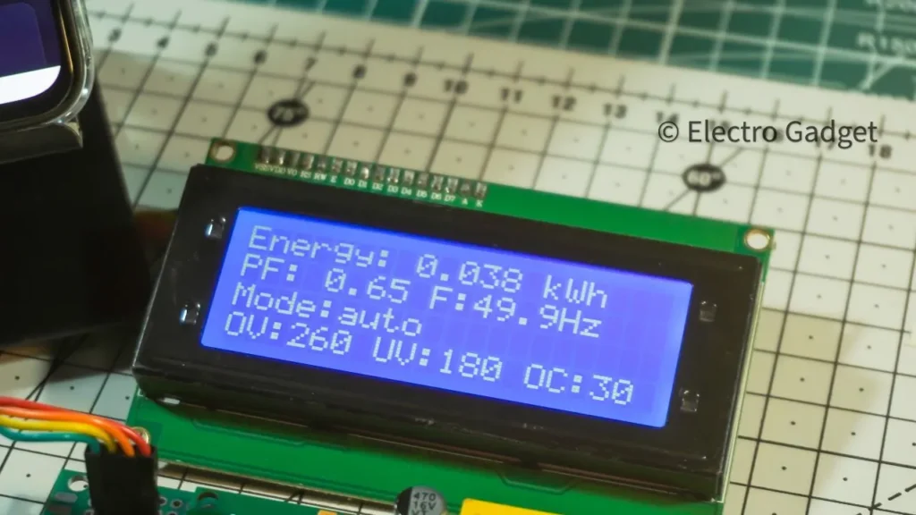 Smart IoT Energy Meter Second LCD Page