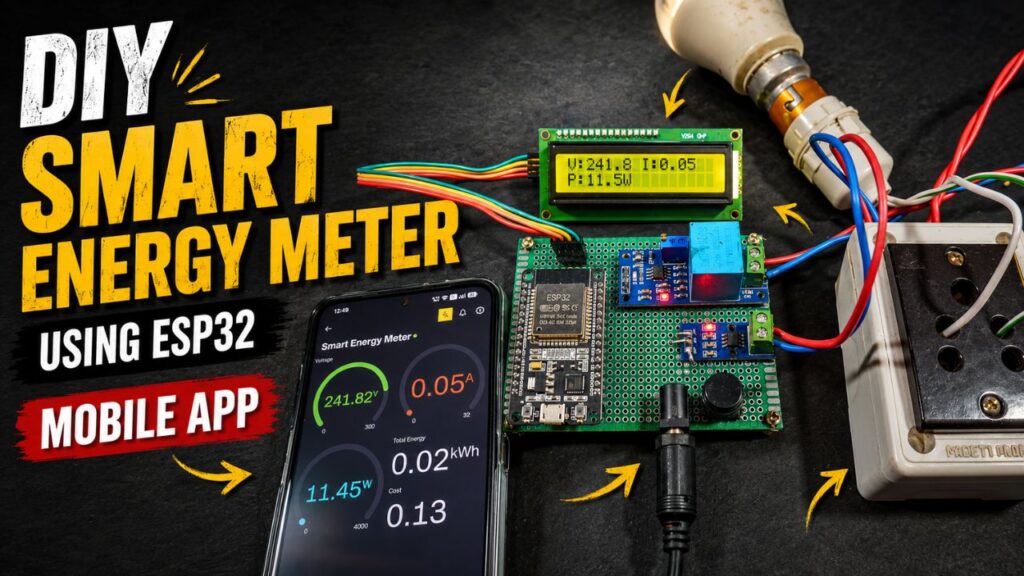 IoT Smart Energy Meter Using ESP32 and Blynk 2.0