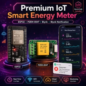 Premium IoT Smart Energy Meter Source Code (PZEM-004T, Blynk)