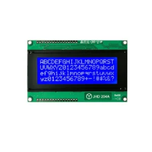 20x4 Character LCD Display Module with Blue Backlight - White Text HD44780